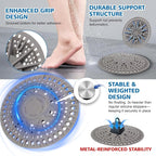 ZOOY Shower Drain Hair Catcher, 2 Pack 5.5 Inch Silicone Drain Cover - Image 2