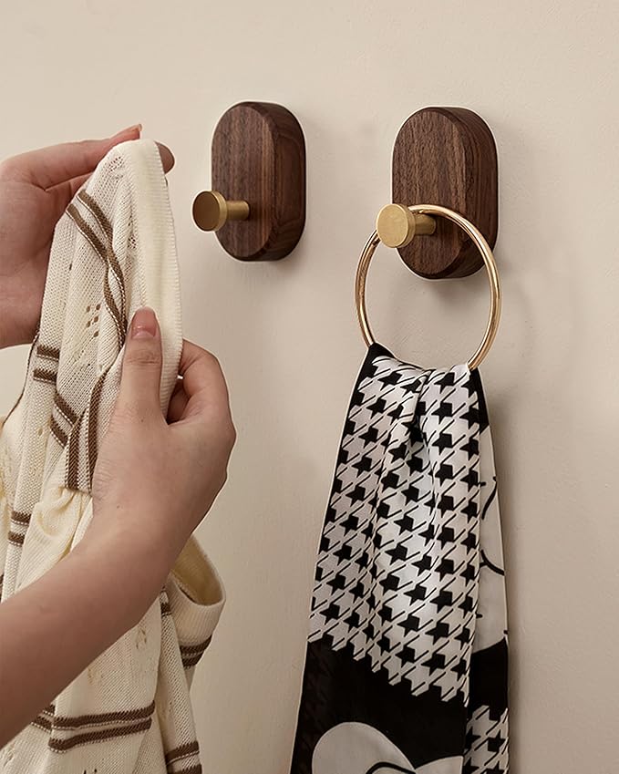 Wood Coat Hooks Wall Mount - Image 3
