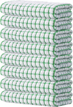 Kitinjoy Cotton 8 Pack Terry Kitchen Towels, 16 x 25 Inches Super Soft and by Kitinjoy