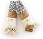Madamelique Exclusive Hand Towels Set of 2-18 x 40 Inches by Madamelique