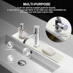 Faucet Mat for Kitchen Sink, Diatomite Fast Drying Stone Sink Tray, Super - Image 4
