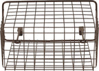 Spectrum Large Over Cabinet Door Organizer Bronze Wire Storage Basket - Image 11
