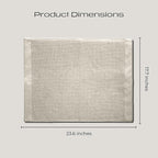 Luxury Silver-Infused Beige Guest Hand Towels 2-Pack Set, 23.6"x17.7" - Image 5