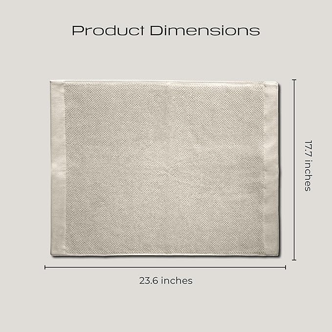 Luxury Silver-Infused Beige Guest Hand Towels 2-Pack Set, 23.6"x17.7" - Image 5