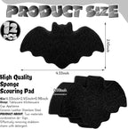 Tioncy 12 Pack Bat Sponges Kitchen Bulk Dual Sided Scrubber Gothic Sponges - Image 3