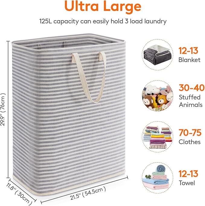 Lifewit Laundry Hamper Large Collapsible Laundry Basket, Freestanding - Image 4