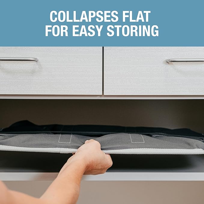 CleverMade Collapsible Laundry Basket 2 Pack – 60L Foldable Clothes Hamper - Image 7