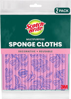 Scotch-Brite Sponge Cloths, and Decorative Cleaning Towel, Dishwasher-Safe by Scotch-Brite