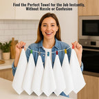 Premium Cotton Kitchen Towels Set of 7 – Ultra Absorbent & Soft Dish Towels - Image 5