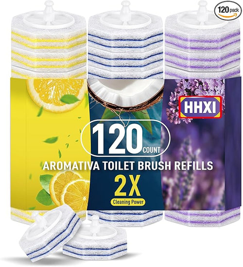 120Ct Aromative Toilet Brush Refills, Toilet Bowl Cleaner Refills, Double-Layer by Unknown