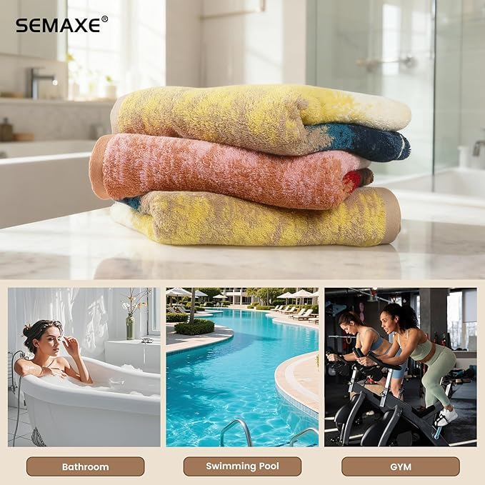SEMAXE 12 Pack Hand Towels for Bathroom, 100% Cotton Towels - Image 6