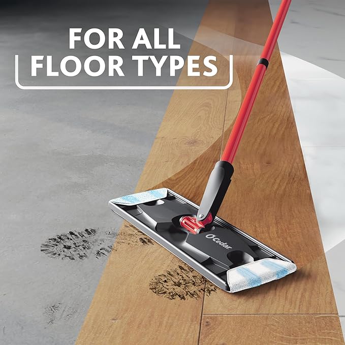 O-Cedar H2prO Flat Mop System | Quick Cleaning Tool | Clean - Image 13