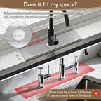 Faucet Mat for Kitchen Sink, Diatomite Quick Drying Tray, 15.8 Inch Kitchen - Image 3