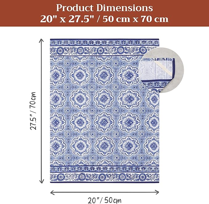 Maison d' Hermine Kitchen Towels Set of 3 100% Cotton 27.50" x 20" Reusable - Image 7