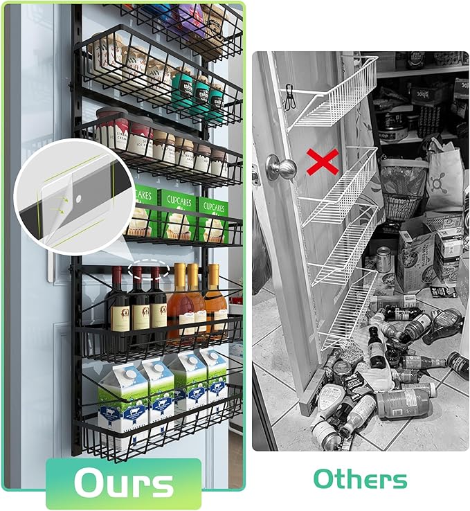 10-Tier Over The Door Pantry Organizer, Pantry Organization and Storage - Image 4