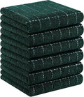 Homaxy 100% Cotton Terry Kitchen Towels, Checkered Designed, Soft and Super by Homaxy