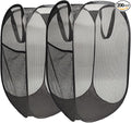 The upgraded pop-up laundry basket features a breathable side pocket mesh design by FOAYACCY