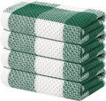 Homaxy 100% Cotton Waffle Weave Check Plaid Kitchen Towels, 13 x 28 Inches by Homaxy