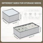 DIMJ Drawer Organizers for Clothing, Fabric Closet Organizers and Storage - Image 4