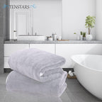 TENSTARS Silk Hemming Bath Towels - Image 3