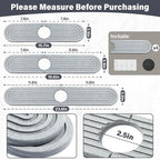 2 Set/4PCS Faucet Mat for Kitchen Sink Splash Guard Faucet Mat Absorbent - Image 2