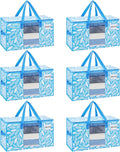 VENO 6 Pack Moving Bags, Storage Bins by Veno