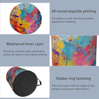 Colorful Music Symbols Laundry Basket, Foldable - Image 5
