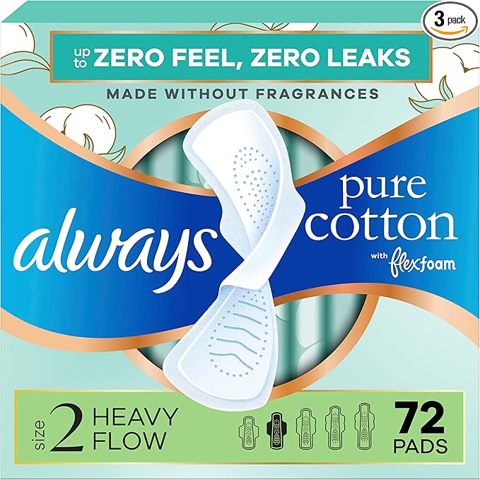 Always Pure Cotton Feminine Pads by Always