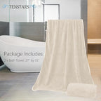 TENSTARS Silk Hemming Bath Towels - Image 2