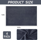 4 Pack Extra Large Microfiber Cleaning Cloths 20"x30", Lint-Free Reusable Towels - Image 2