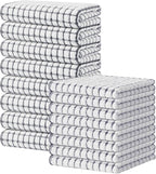 Kitinjoy Cotton 16 Pack Kitchen Towels and Dishcloths Sets, 16 x 25 Inch & 12 X by Kitinjoy
