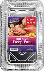Aluminum Pans Full Size, Large Disposable Roasting & Baking Pan, Restaurants by NicoleHomeCollection