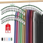 3 Pack Legging Organizer for Closet Hanging, Pants Hangers by Besslly