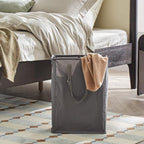 Slim Laundry Hamper with Adjustable Long Handles, 45L Small Laundry Baskets - Image 8