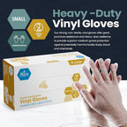 MED PRIDE Medical Vinyl Examination Gloves Latex & Rubber Free, Ultra-Strong - Image 2