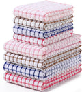 Homaxy Kitchen Towels and Dishcloths Set, 16 x 25 and 12 x 12 Inches, Super by Homaxy