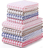 Homaxy Kitchen Towels and Dishcloths Set, 16 x 25 and 12 x 12 Inches, Super by Homaxy