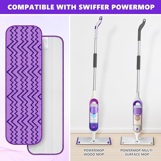 6 Pack Reusable Mop Pads Compatible - Image 3