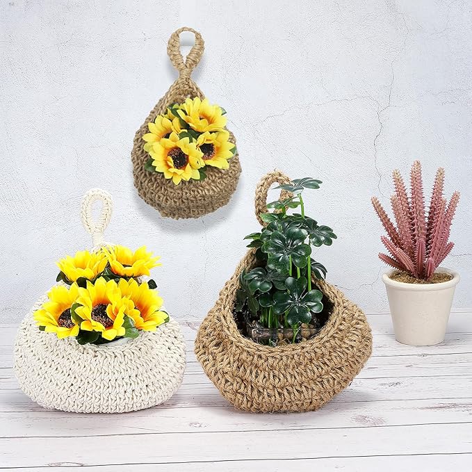 PATIKIL Hanging Fruit Baskets for Kitchen, Mini Size Teardrop Home Decor - Image 5