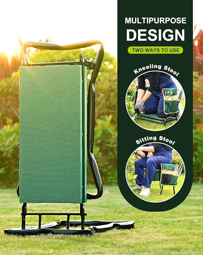 KVR Garden Bench for Kneeling and Sitting Foldable Garden Kneeler and Seat Heavy Duty,Gardner Gifts Ideas for Women Mom Grandma - Image 6