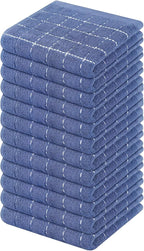 Mordimy 100% Cotton Terry Cloth Dish Cloths, Soft and Absorbent Checkered Dish by Mordimy