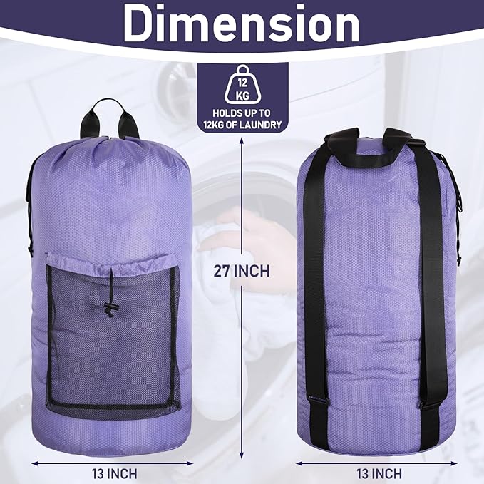 Laundry Bag Backpack Large Travel Laundry Bag - Image 2