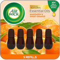 Air Wick Essential Mist Refill, 5 ct, Mandarin & Sweet Orange, Essential Oils by AirWick