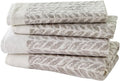SKL Home Distressed Leaves 100% Turkish Cotton Premium 4-Piece Towel Set by SKLHomebySaturdayKnightLtd