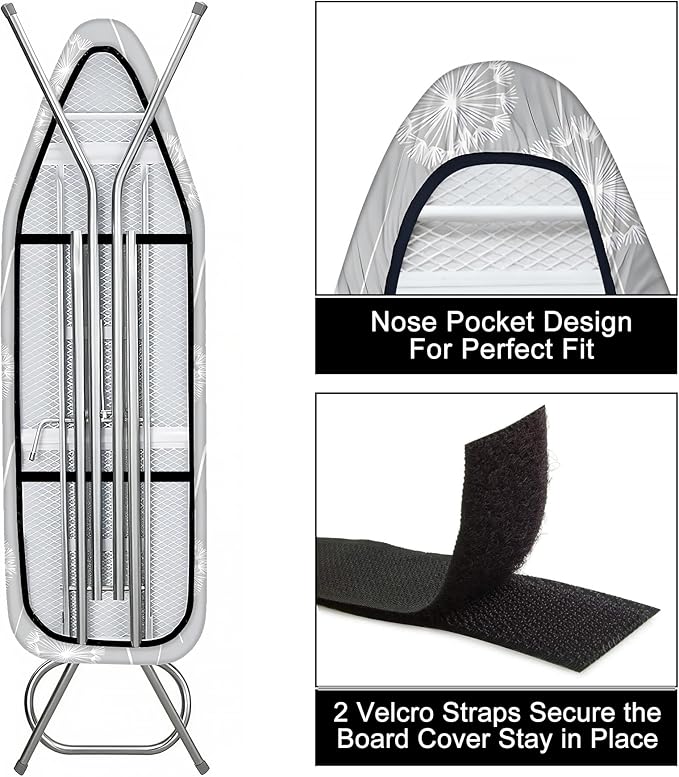 Quick Install Ironing Board Cover 17" x 55" Ironing Board Cover - Image 3