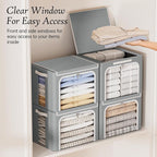 Yecaye Clothes Storage Bins - Image 4