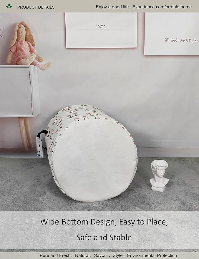 Round waterproof laundry basket, foldable storage basket, laundry Hampers - Image 6