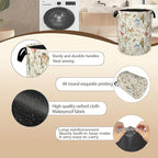 Laundry Hamper, Watercolor Bird Laundry Basket, Spring Flower Butterfly - Image 5