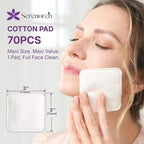 Extra Large Cotton Pads, Lint-Free Triple-Layer, Soft & Hypoallergenic - Image 2