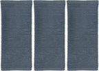 Serafina Home Slate Blue Gray Grey Kitchen Hand Dish Towels: Oversized 28" x 18" by SerafinaHome